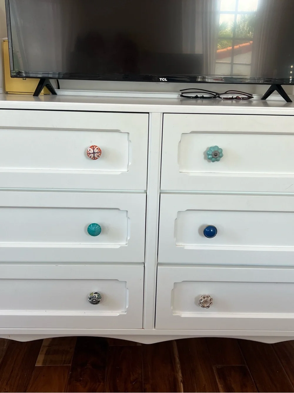 Antique ceramic dresser drawer knobs